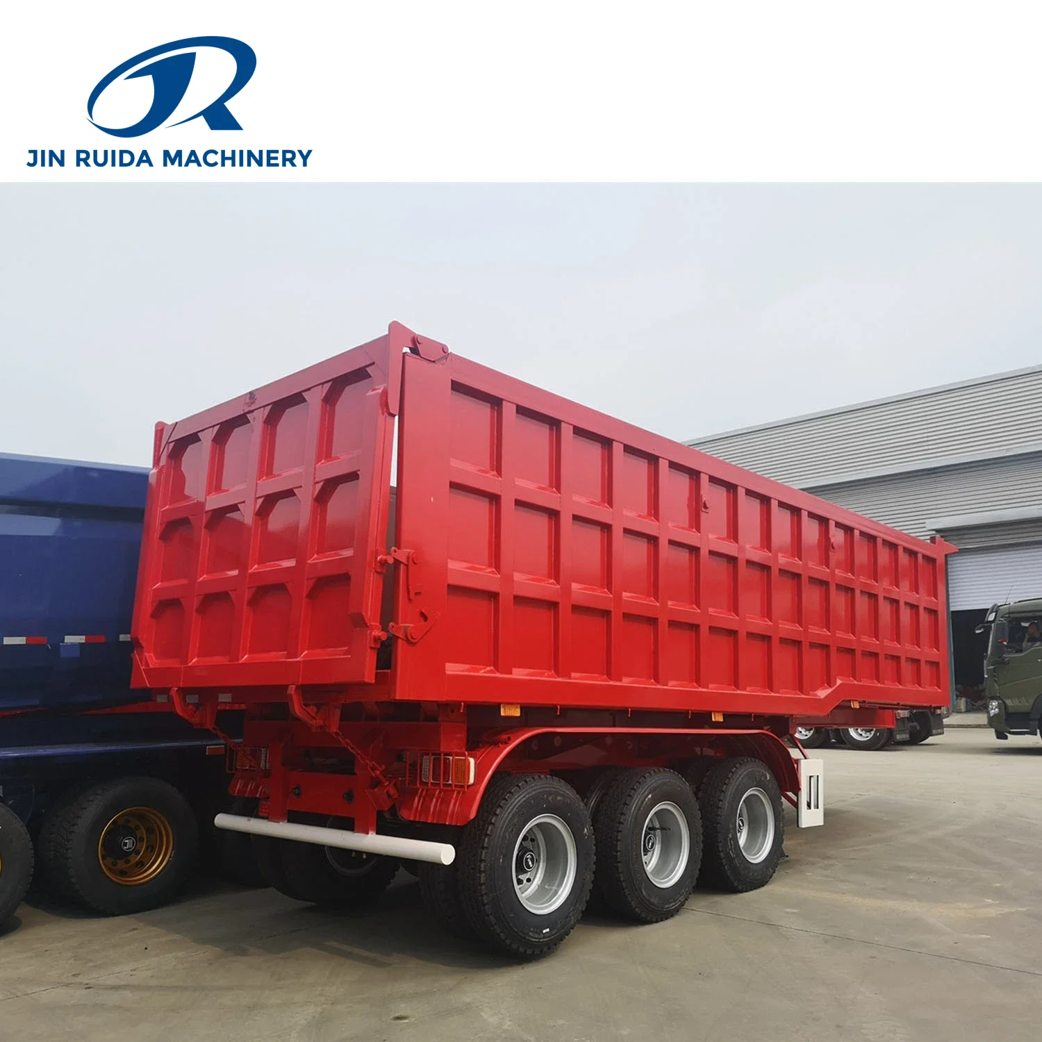 Rear U-Tipper Dump Semi Trailer with Hydraulic